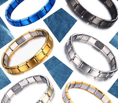 Stainless Steel Italian Link Charm Bracelets