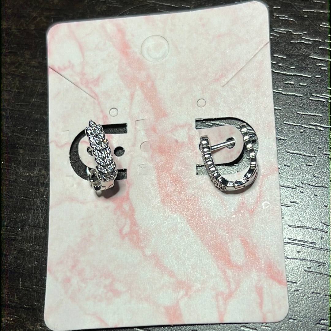 Cz Hoop Earrings