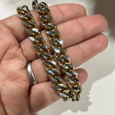 Silver with Gold Bracelet