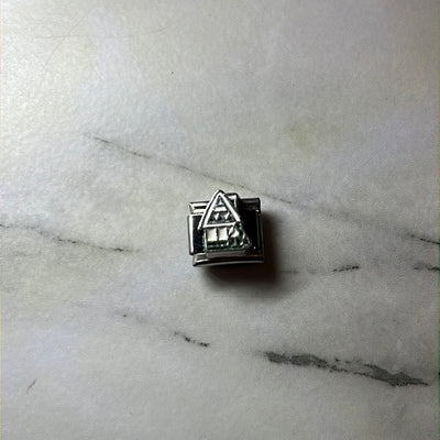 Santa House Italian Link Charm