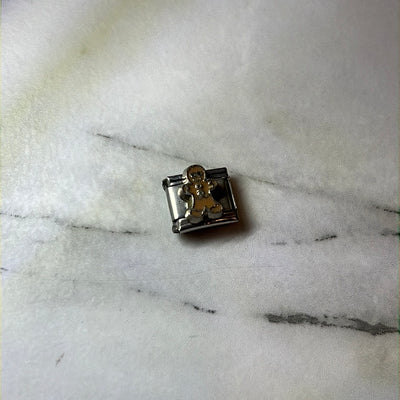 Ginger Bread Man Italian Link Charm