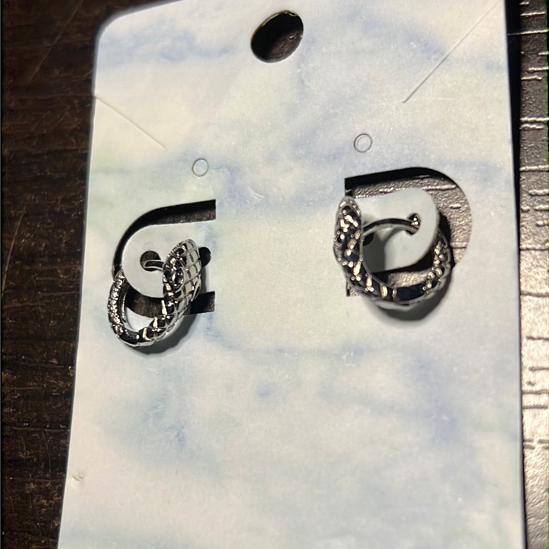 Snake Mini Hoop Earrings