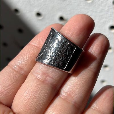 Silver St. Benedict Stainless Steel Ring