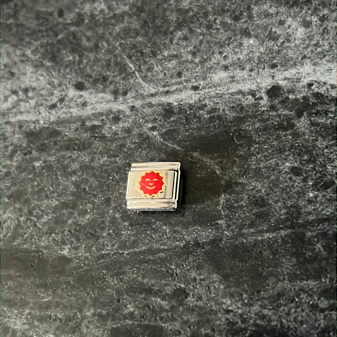 Sun Italian Link Charm
