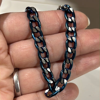 Silver with Blue Bracelet