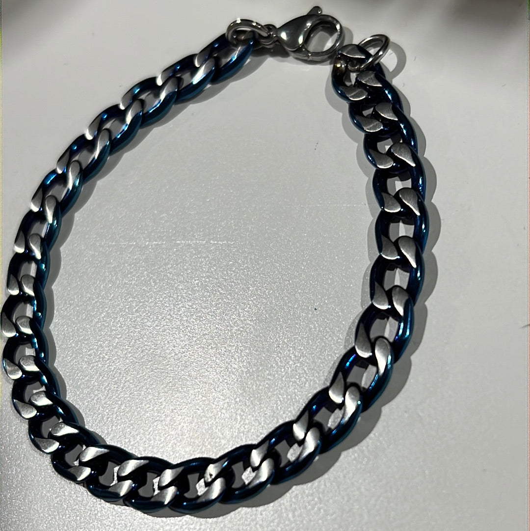 Silver with Blue Bracelet