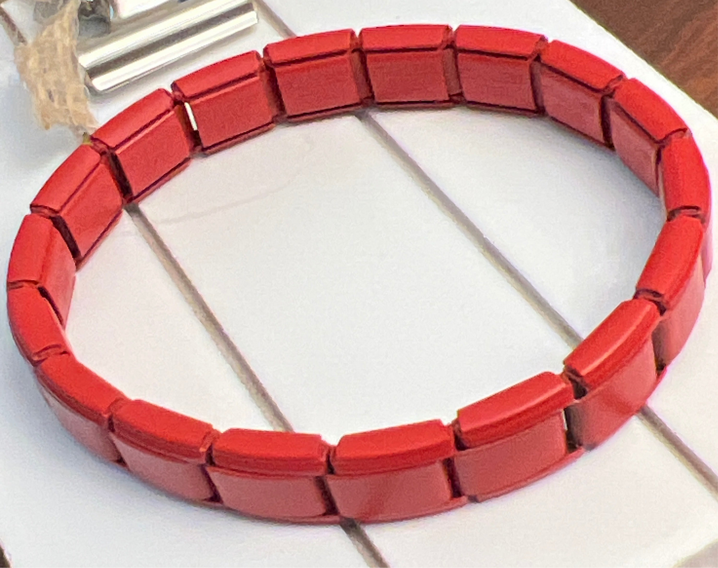Red Italian Link Charm Bracelet