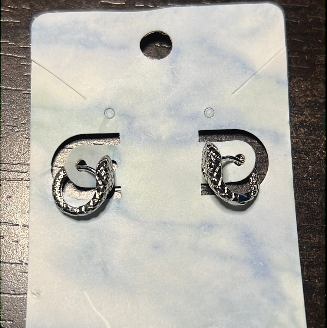 Snake Mini Hoop Earrings