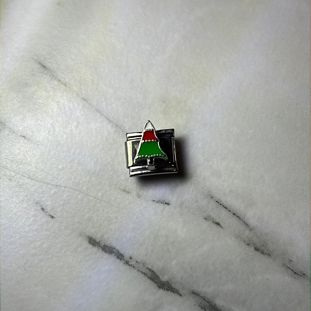 Christmas Tree Italian Link Charm