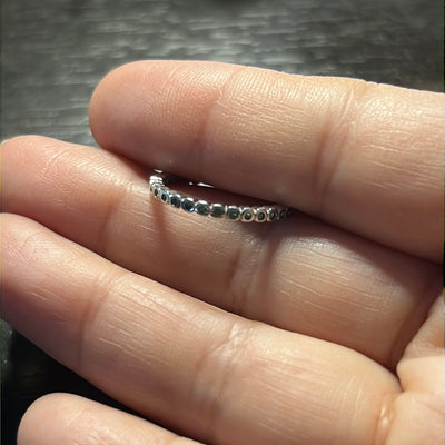 Cz Green Band Ring