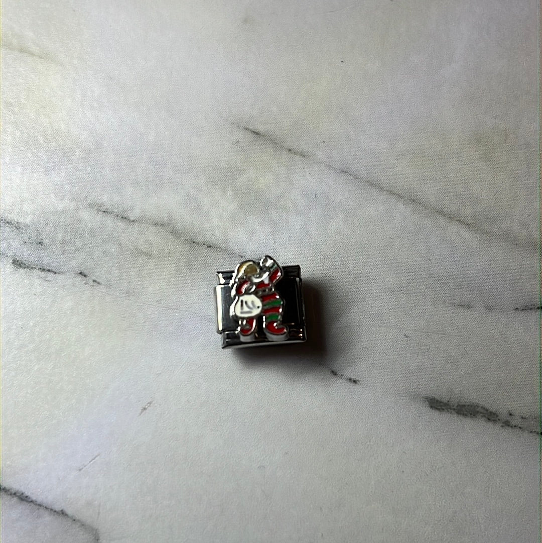 Santa Claus Italian Link Charm