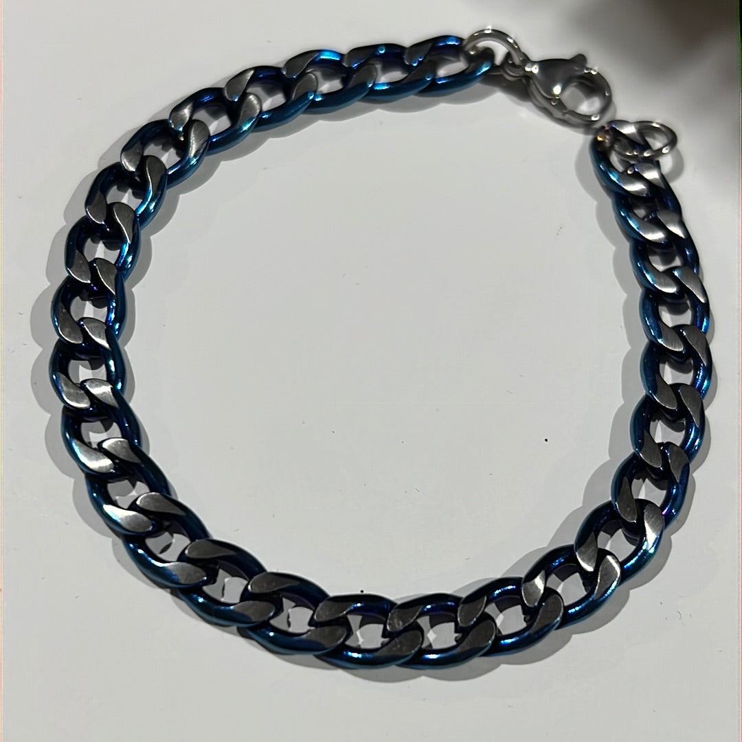 Silver with Blue Bracelet