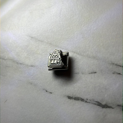 Santa House Italian Link Charm
