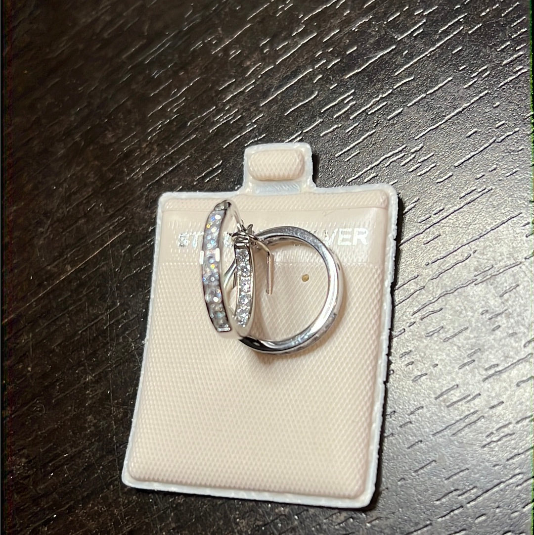 Cz Hoop Earrings