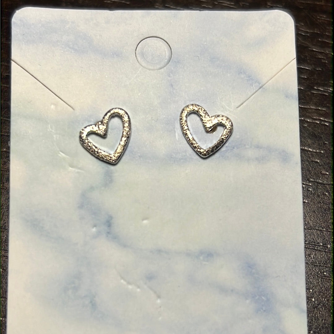 Heart Stud Earrings