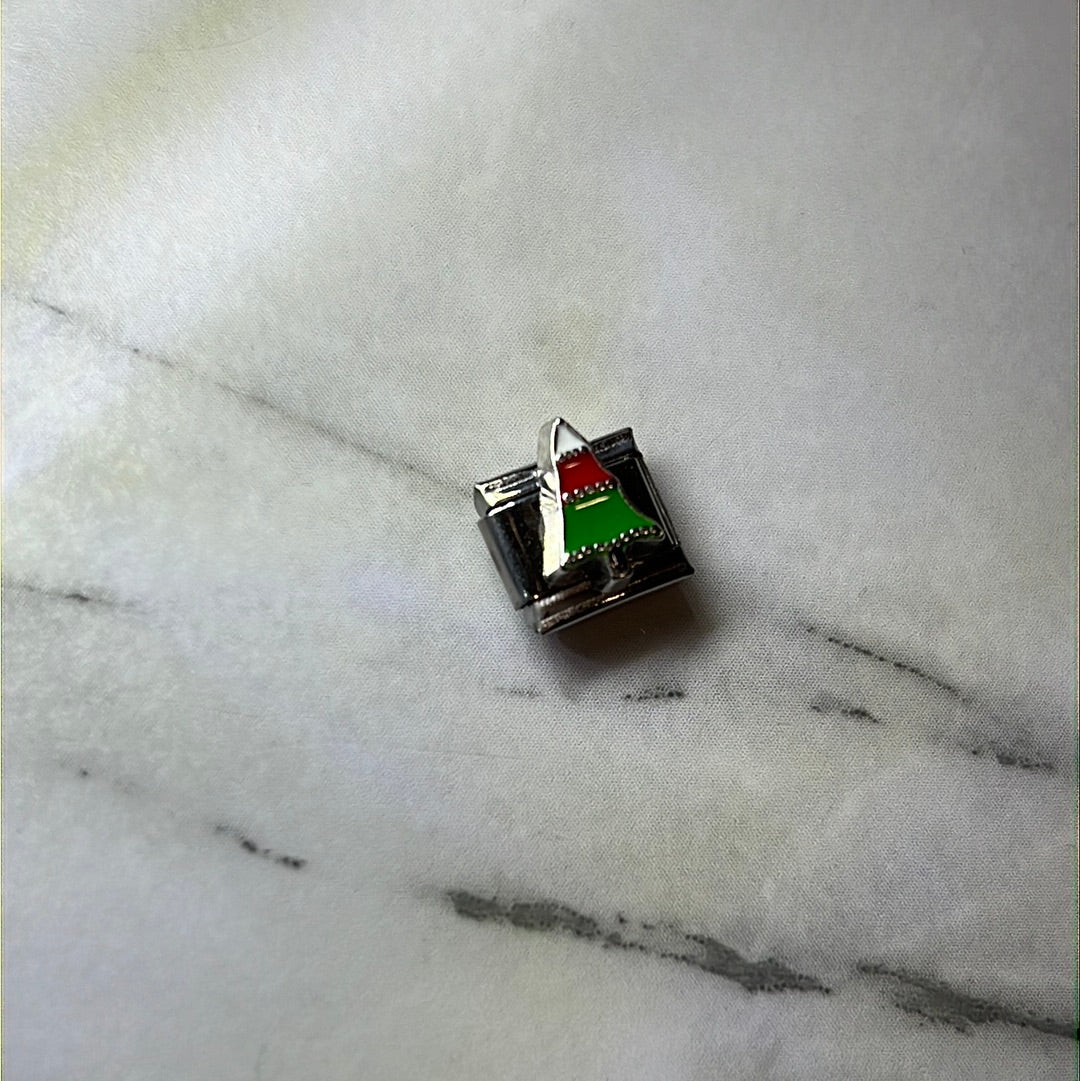 Christmas Tree Italian Link Charm