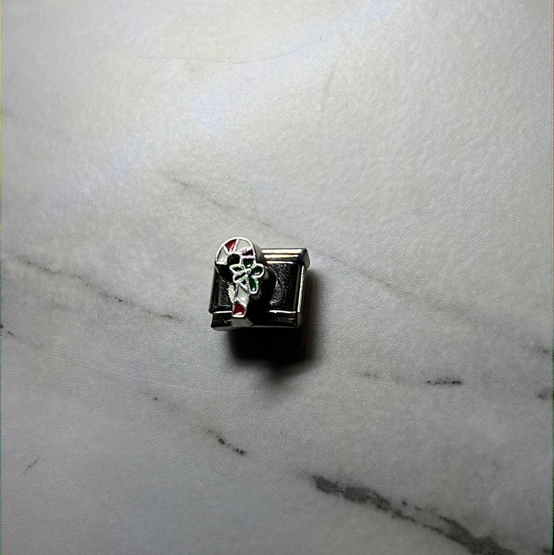Holiday Candy Canes Italian Link Charm
