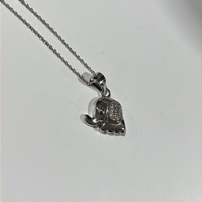 Cz Small Elephant Necklace