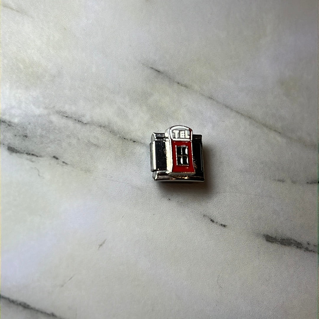 Telephone Station Italian Link Charm
