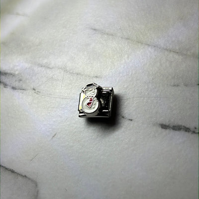 Snow Man Italian Link Charm