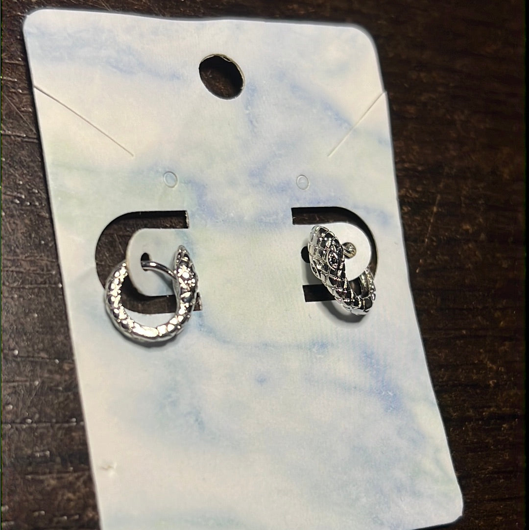 Snake Mini Hoop Earrings
