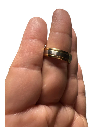 Silver/Gold Ring in Stainless Steel