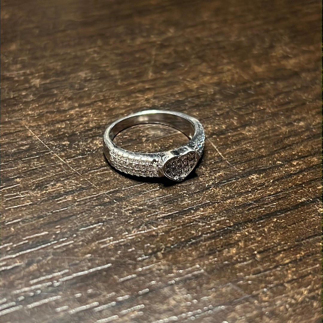 Cz Heart Ring