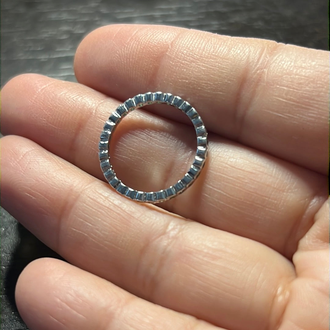 Cz Green Band Ring