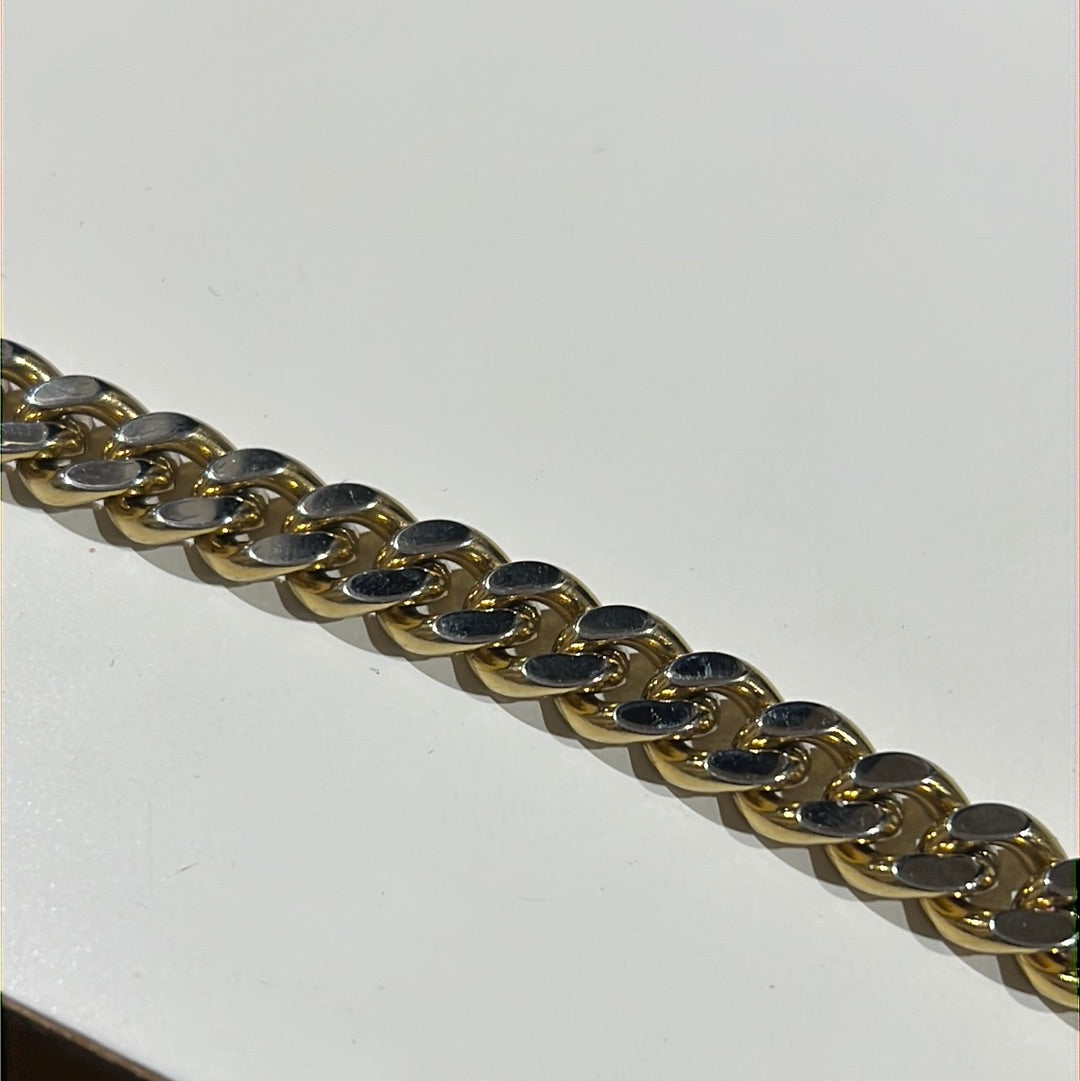 Silver with Gold Bracelet