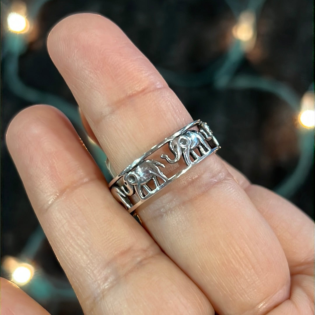Elephant Band Ring