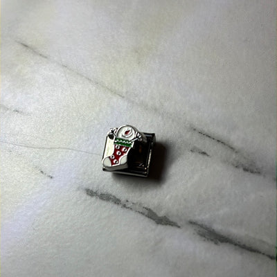Christmas Stocking Sock Italian Link Charm