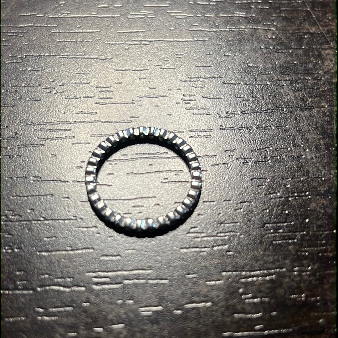 Cz Green Band Ring