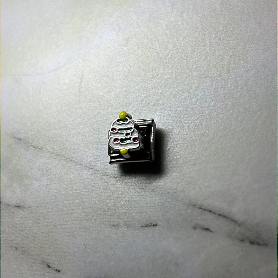 Christmas Tree Italian Link Charm