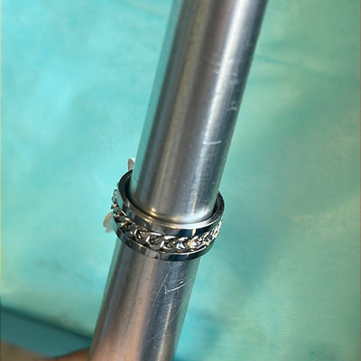 Silver Chain Stainless Steel Ring