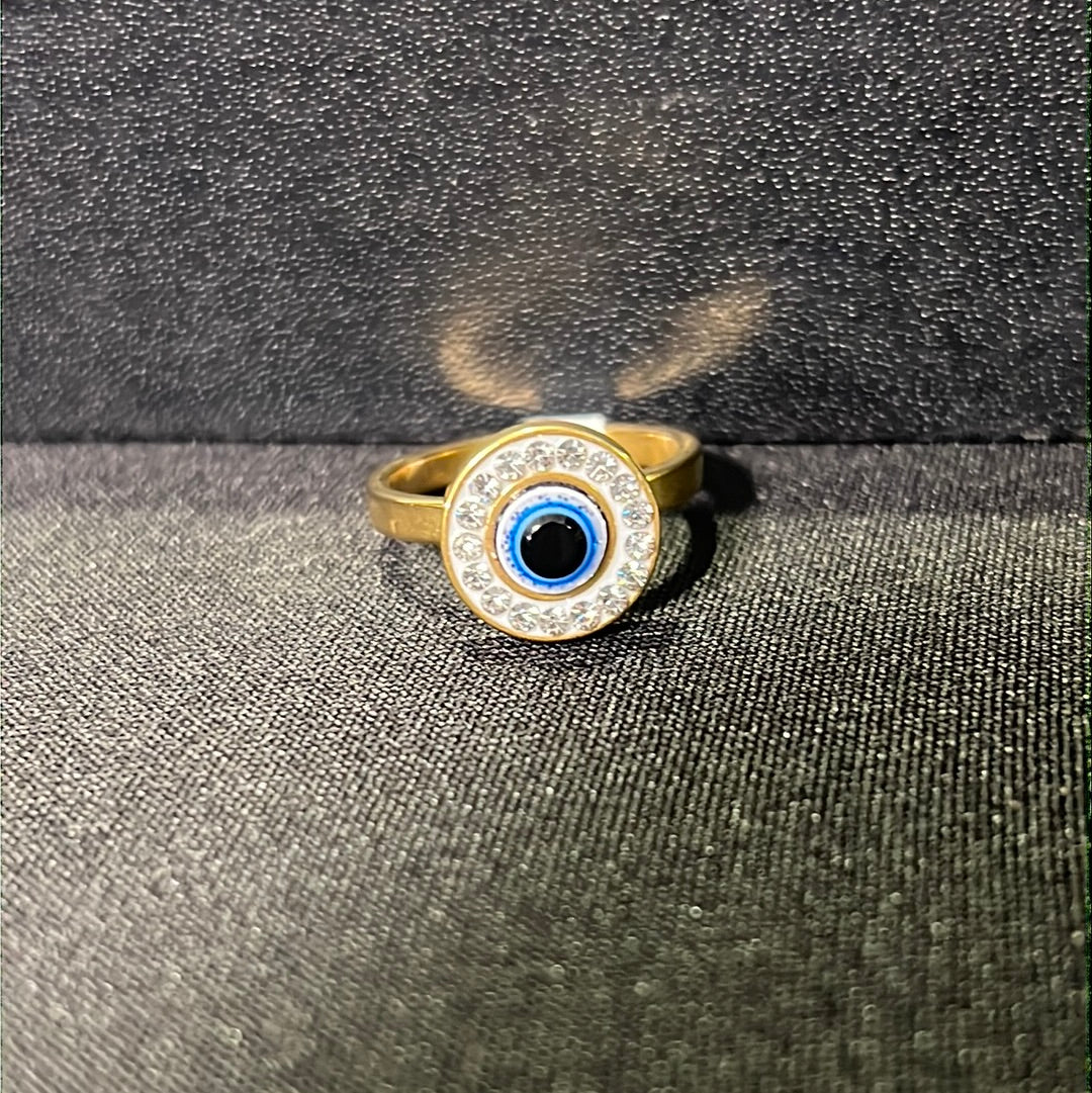 Gold Evil Eye Ring