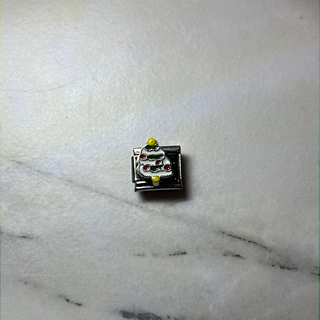 Christmas Tree Italian Link Charm