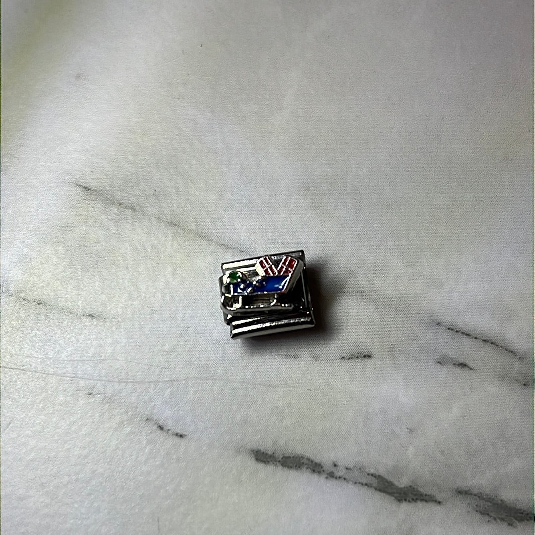 Santa Claus Slay Italian Link Charm