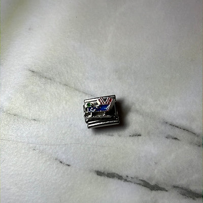 Santa Claus Slay Italian Link Charm