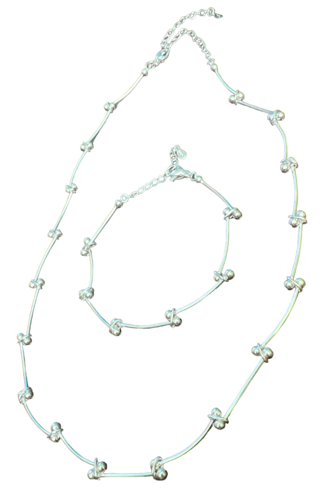 Bamboo Necklace & Bracelet Set