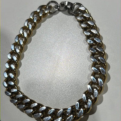 Silver with Gold Bracelet