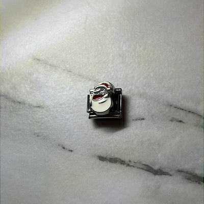Santas Claus Face Italian Link Charm