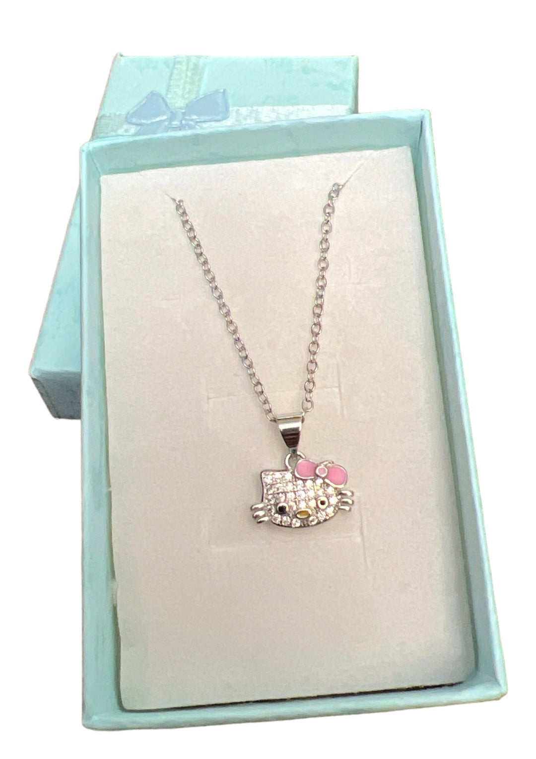 Cz Hello Kitty Necklace