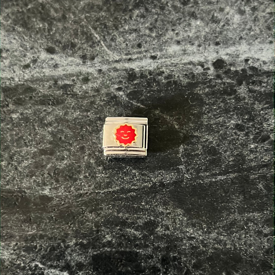 Sun Italian Link Charm