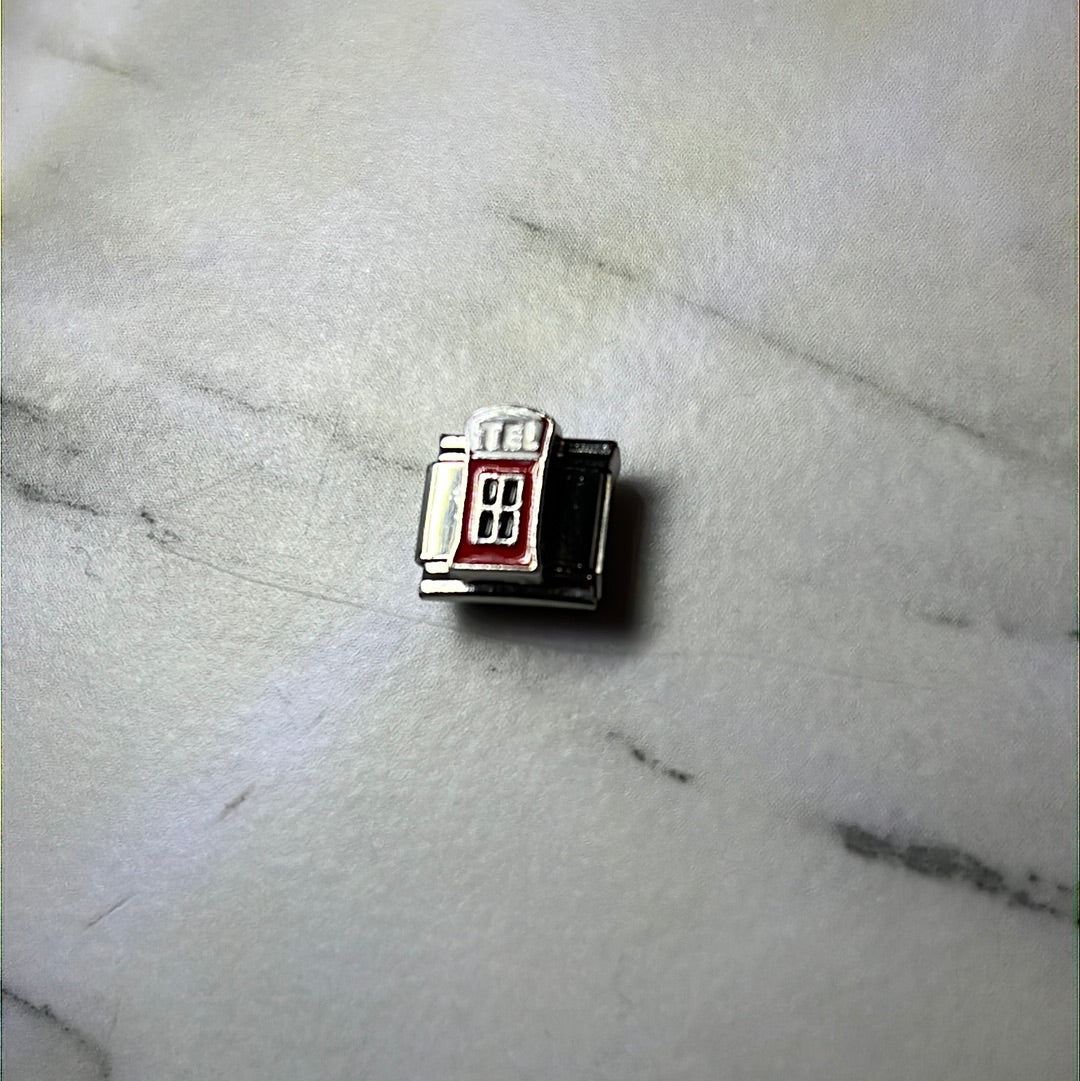Telephone Station Italian Link Charm