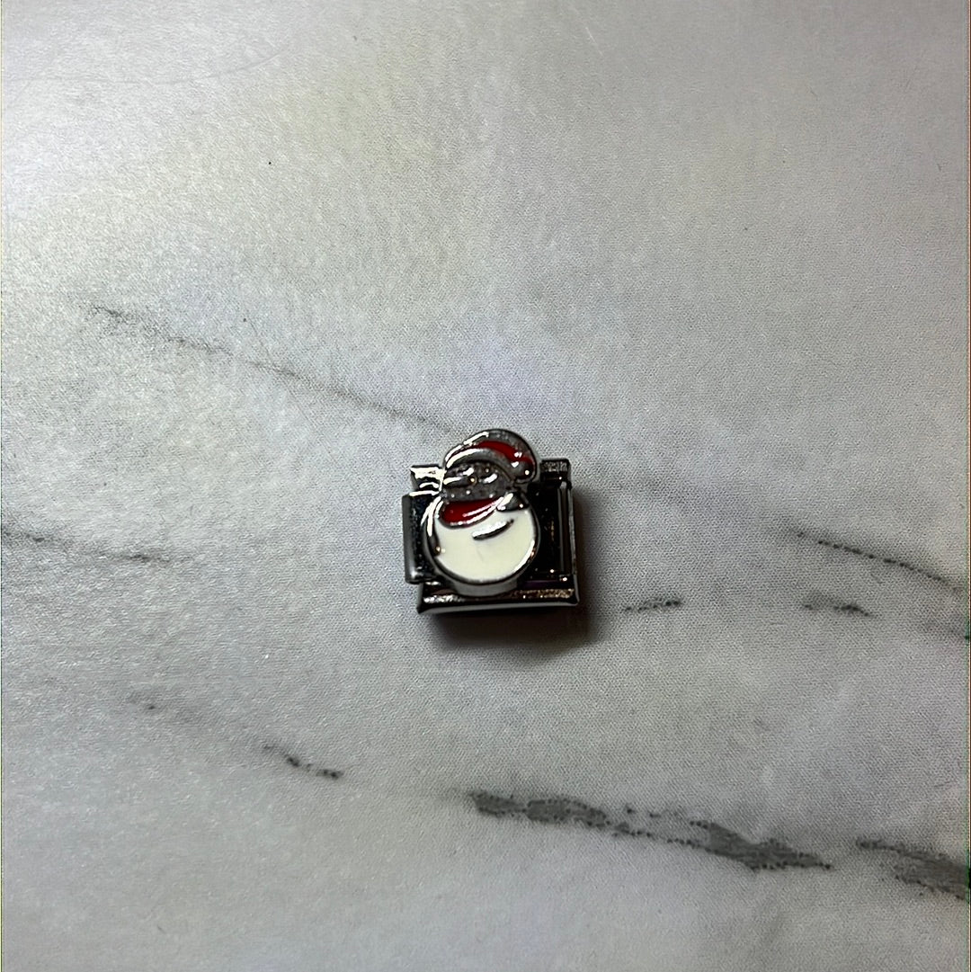 Santas Claus Face Italian Link Charm