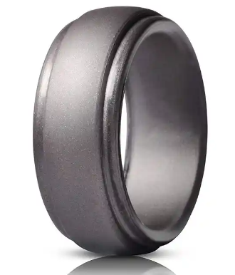 Dark Grey Silicone Ring