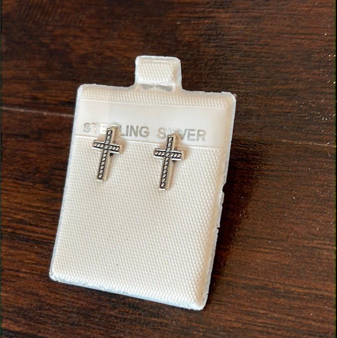 Cross Stud Earrings