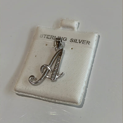 Letter A Cz Pendant