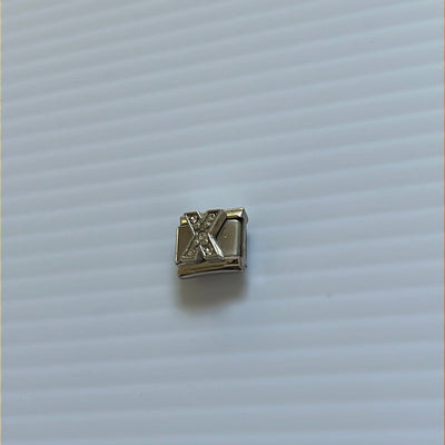 Letter X Italian Link Charm