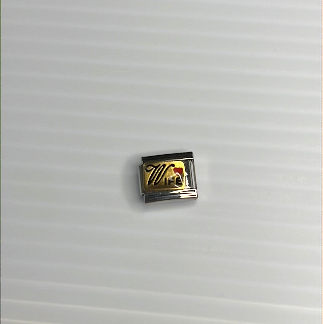 Wife Italian Link Charm
